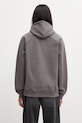 Odzież Carhartt WIP Hooded Chase Sweat bluza z kapturem z bawełną męska I033661.3H5XX szary