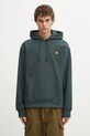 Carhartt WIP bluza Hooded American Script Sweat z kapturem zielony I028279.3GHXX