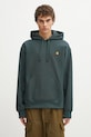 Carhartt WIP bluza Hooded American Script Sweat z kapturem zielony I028279.3GHXX