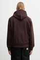 Odzież Carhartt WIP bluza Hooded American Script Sweat I028279.33HXX brązowy