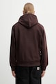 Одежда Кофта Carhartt WIP Hooded American Script Sweat I028279.33HXX коричневый
