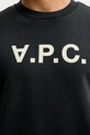 A.P.C. bluza bawełniana SWEAT STANDARD GRAND VPC COHMC.M27907 czarny