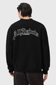 AllSaints bluza bawełniana DESCENT M032ND czarny SS26