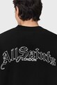AllSaints bluza bawełniana DESCENT M032ND czarny