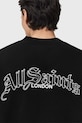 AllSaints bluza bawełniana DESCENT M032ND czarny