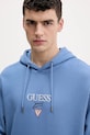 Guess Jeans bluza bawełniana niebieski M6RQ26.KCPR1