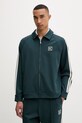 Calvin Klein hanorac cu fermoar bărbătesc cu modal verde LV04LF233G