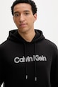 Calvin Klein pulover s kapuco moški bombažen črna LV04LF241G