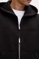 Calvin Klein dukserica na zakopčavanje sa kapuljačom za muškarce LV04RE218G crna