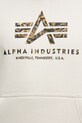 Alpha Industries bluza Basic Hoodie BL Effect Print 178312EP beżowy