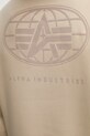 Суичър Alpha Industries World Logo Backprint Hoodie 258337 бежов