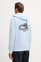 Odzież Alpha Industries US Scorpion Backprint Hoodie bluza bawełniana męska 266335 niebieski