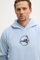 Alpha Industries US Scorpion Backprint Hoodie bluza bawełniana męska niebieski 266335
