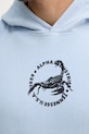 Alpha Industries US Scorpion Backprint Hoodie bluza bawełniana męska 266335 niebieski