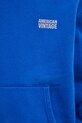 American Vintage bluza bawełniana MPLI03C niebieski