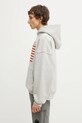 RHUDE bluza bawełniana USA Flag RHPS26HO01103 szary SS26