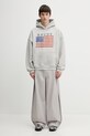 RHUDE bluza bawełniana USA Flag RHPS26HO01103 szary