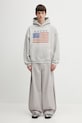 RHUDE bluza bawełniana USA Flag RHPS26HO01103 szary