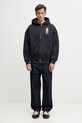 RHUDE Fumar 91 bluza rozpinana bawełniana męska RHSS26HO09012 czarny