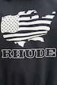 RHUDE Banner Crewneck bluza bawełniana męska czarny RHSS26ST01012