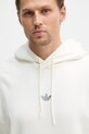 adidas Originals μπλούζα με κουκούλα ανδρική με βαμβάκι μπεζ KD1437