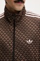 adidas Originals μπλούζα με κουμπιά ανδρική Firebird KE1677 καφέ