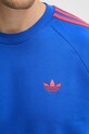 adidas Originals bluza męska z bawełną KE2426 niebieski