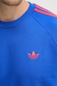 adidas Originals bluza męska z bawełną KE2426 niebieski