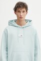 Βαμβακερή μπλούζα MM6 Maison Margiela τιρκουάζ SH0GU0042.M25025.544