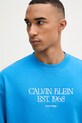 Calvin Klein Jeans bluza męska bawełniana niebieski LV04RF233G