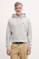 United Colors of Benetton bluza z kapturem męska bawełniana szary 30HRU2023