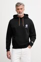 United Colors of Benetton bluza z kapturem męska bawełniana czarny 30HRU2023