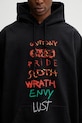 VETEMENTS bluza bawełniana 7 Sins czarny ME76HD195BX