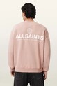 Βαμβακερή μπλούζα AllSaints EMBLEM M006NE ροζ SS26