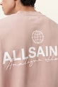 AllSaints bluza bawełniana EMBLEM M006NE różowy