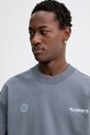 AllSaints bluza bawełniana EMBLEM szary M006NE