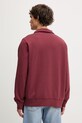 Odzież Levi's bluza bawełniana ORIGINAL HM 1/4 ZIP A8606.0015 bordowy