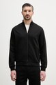 Karl Lagerfeld bluza rozpinana męska z wiskozy czarny 562901.705015