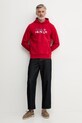 Tommy Hilfiger μπλούζα με κουκούλα ανδρική με βαμβάκι MW0MW42468 κόκκινο SS26