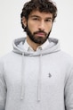 U.S. Polo Assn. bluza z kapturem męska z bawełną DHM LB szary MUP4412