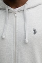 U.S. Polo Assn. bluza bawełniana DHM LB MUP4413 szary