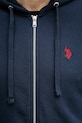 U.S. Polo Assn. pamut melegítőfelső DHM LB MUP4413 sötétkék