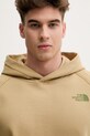 The North Face bluza z kapturem męska z bawełną Raglan NF0A89F9LK51 beżowy