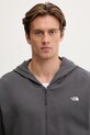 The North Face mikina pánska bavlnená Essential Oversize sivá NF0A8GQGRHI1
