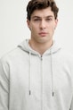 Tommy Hilfiger hanorac cu glugă bărbătesc din bumbac gri UM0UM03781