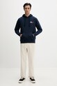 Tommy Jeans bluza z kapturem męska bawełniana DM0DM22680 granatowy SS26