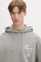 Tommy Jeans mikina s kapucí pánská bavlněná šedá DM0DM22840