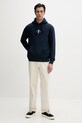 Tommy Jeans bluza z kapturem męska bawełniana DM0DM23015 granatowy SS26