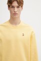 Maison Kitsuné bluza bawełniana Dreaming Fox żółty QM00301KM0341
