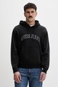 Guess Jeans bluza z kapturem męska bawełniana czarny M6GQA5.KCPR1